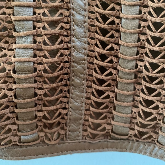 Escada Soft Luxurious Leather Weave Blouse - Picture 7 of 15